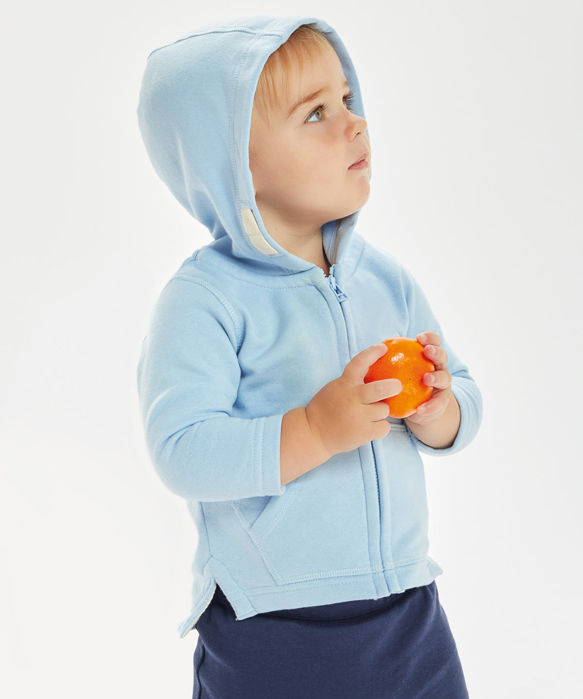 Baby zipped hoodie | black
