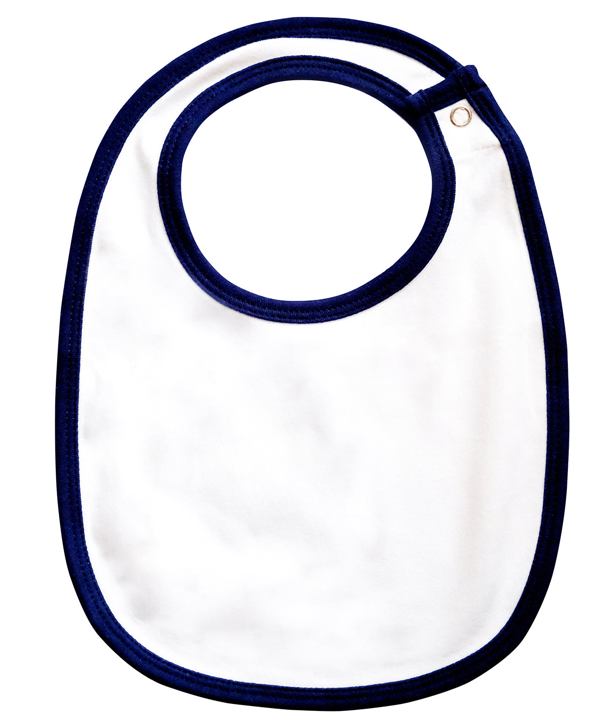 Single layer bib | white/nautical navy