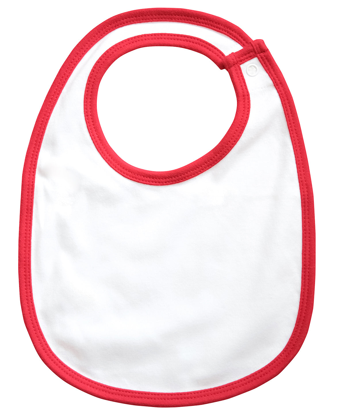 Single layer bib | white/red