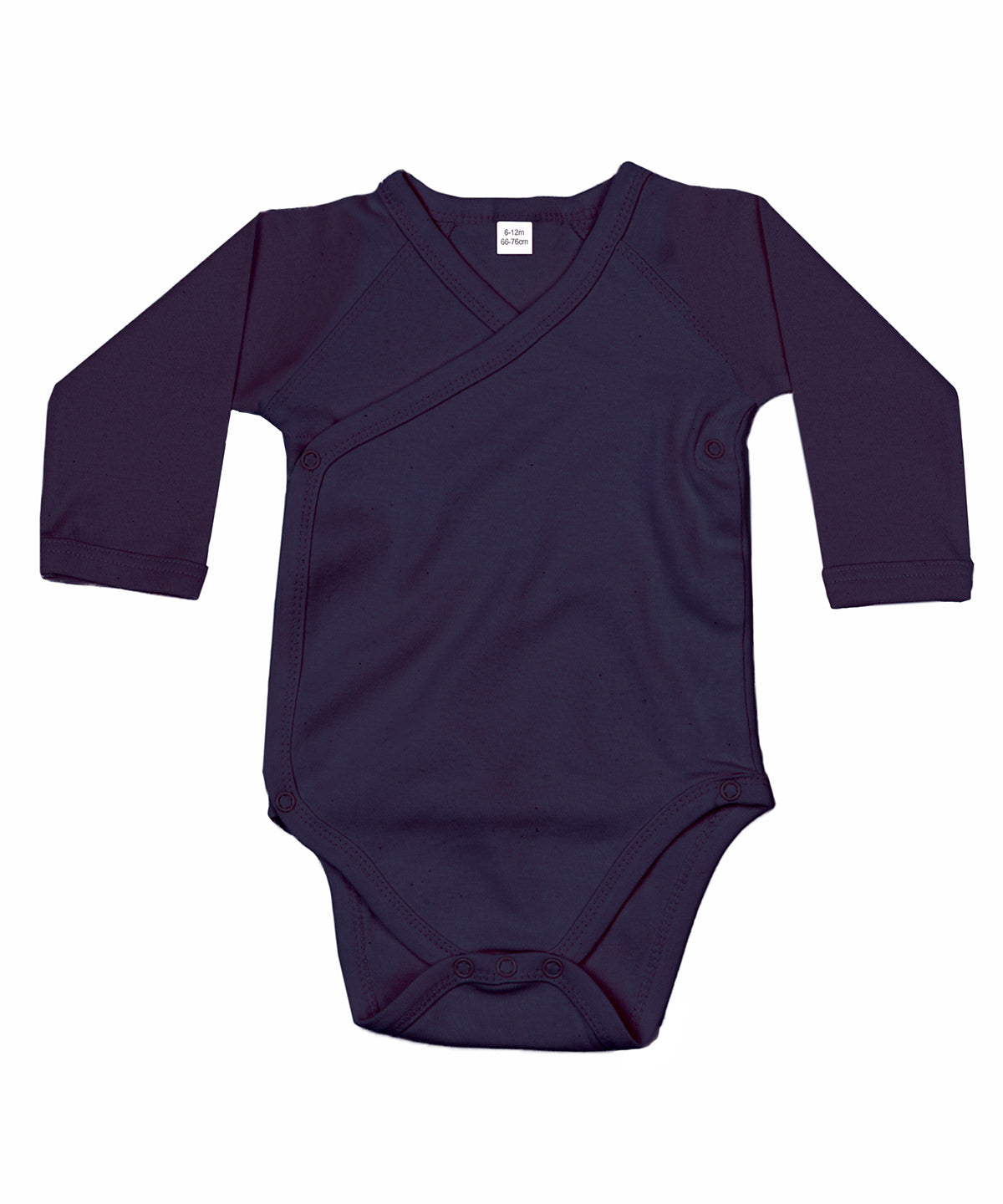 Baby long sleeve kimono bodysuit | nautical navy