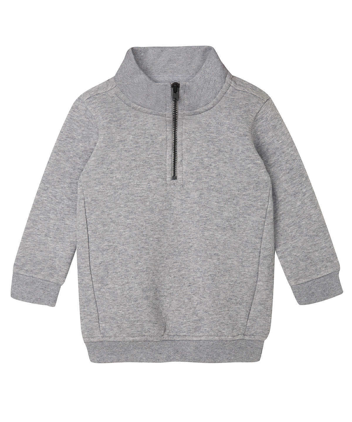 Baby -zip sweatshirt | heather grey melange