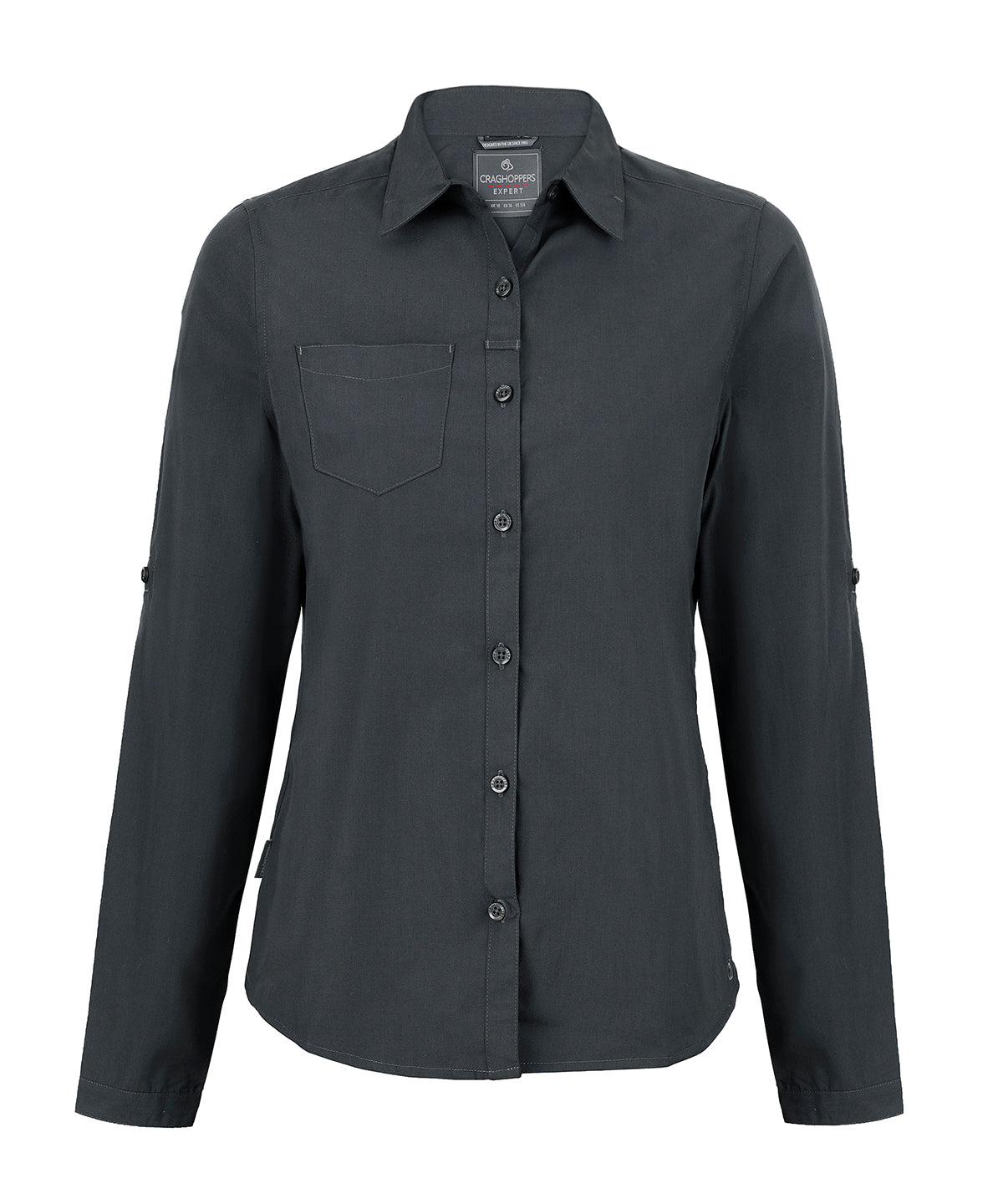 Expert womens Kiwi long-sleeved shirt | carbon grey