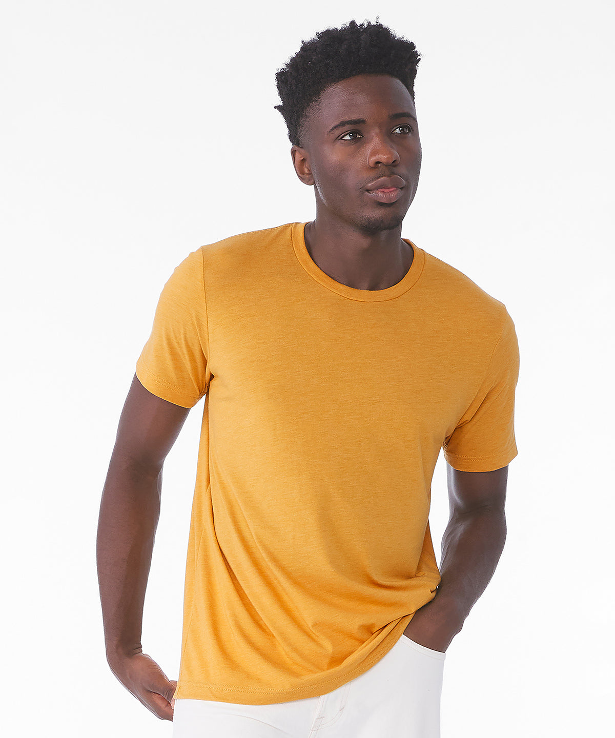 Unisex triblend crew neck t-shirt | navy triblend