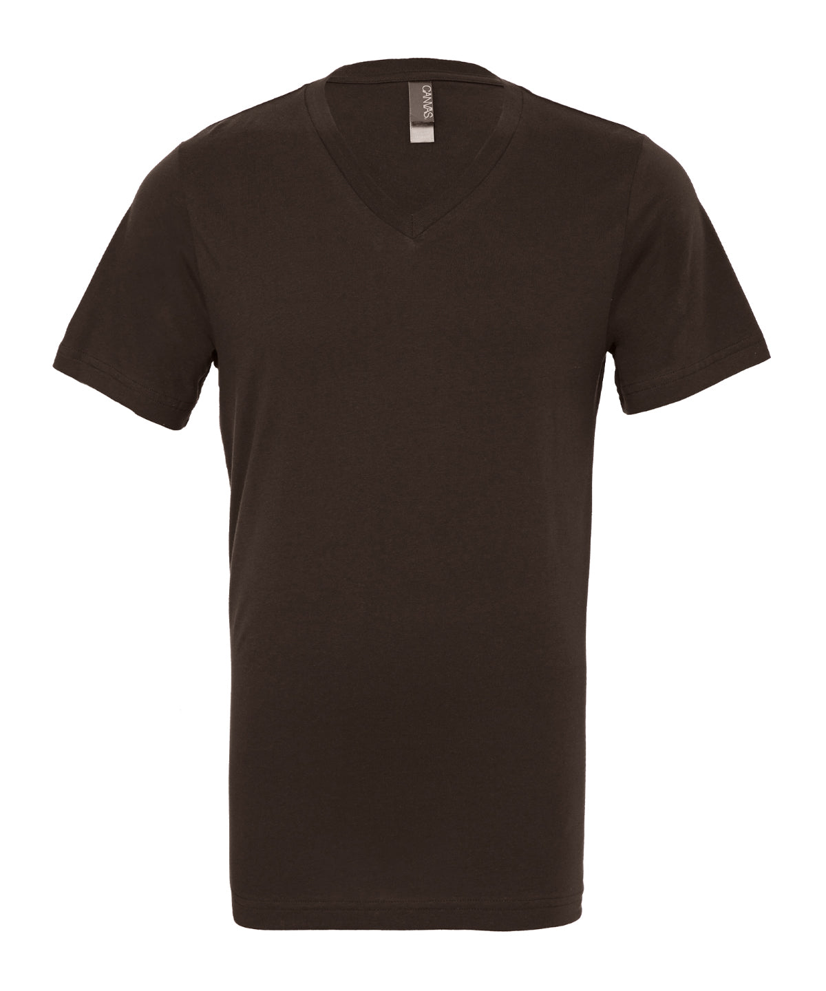 Unisex Jersey v-neck t-shirt | brown
