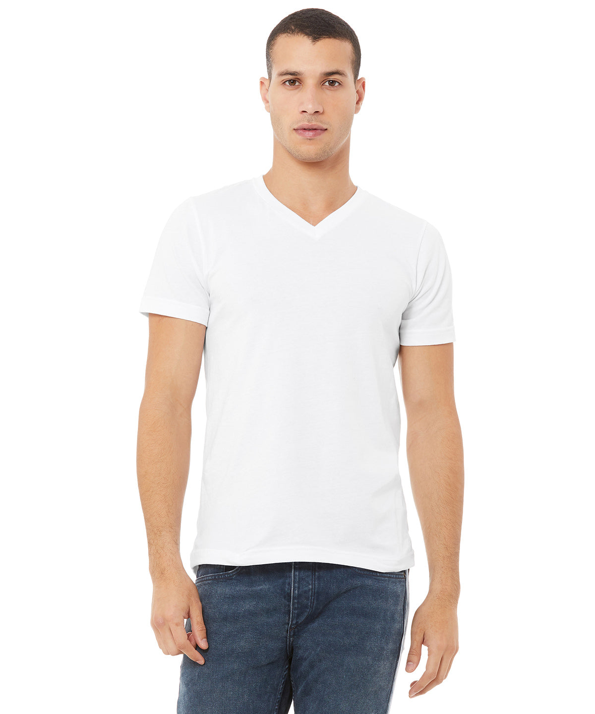 Unisex Jersey v-neck t-shirt | Red