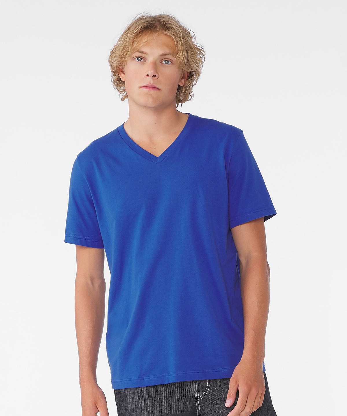 Unisex Jersey v-neck t-shirt | black