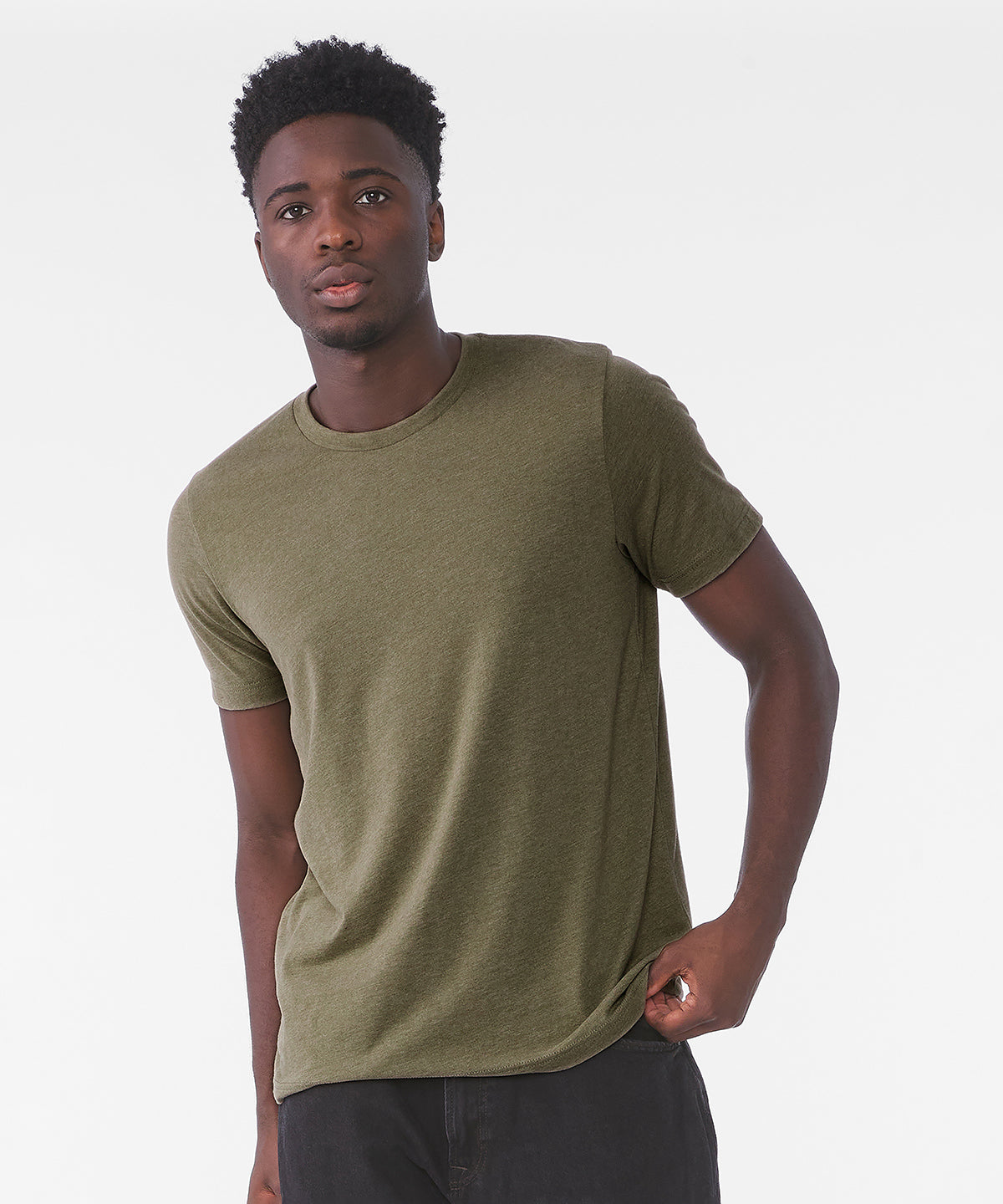 Unisex sueded tee | solid black blend