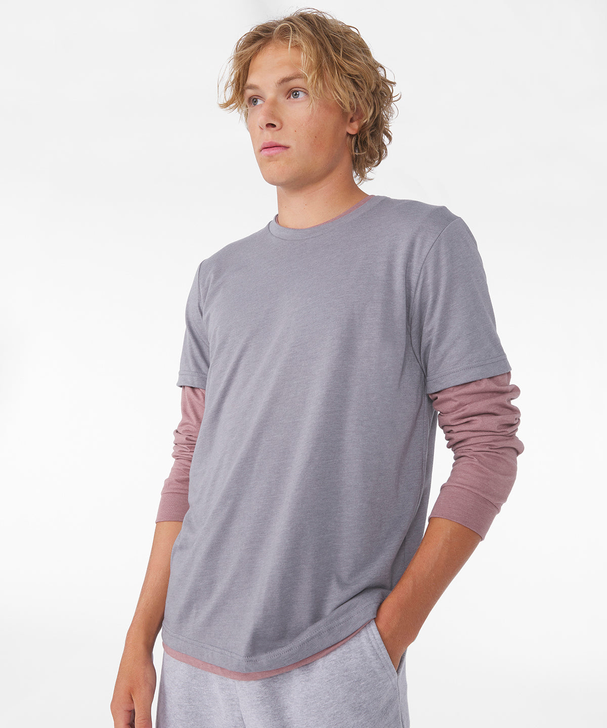 Unisex heather CVC short sleeve t-shirt | heather mustard