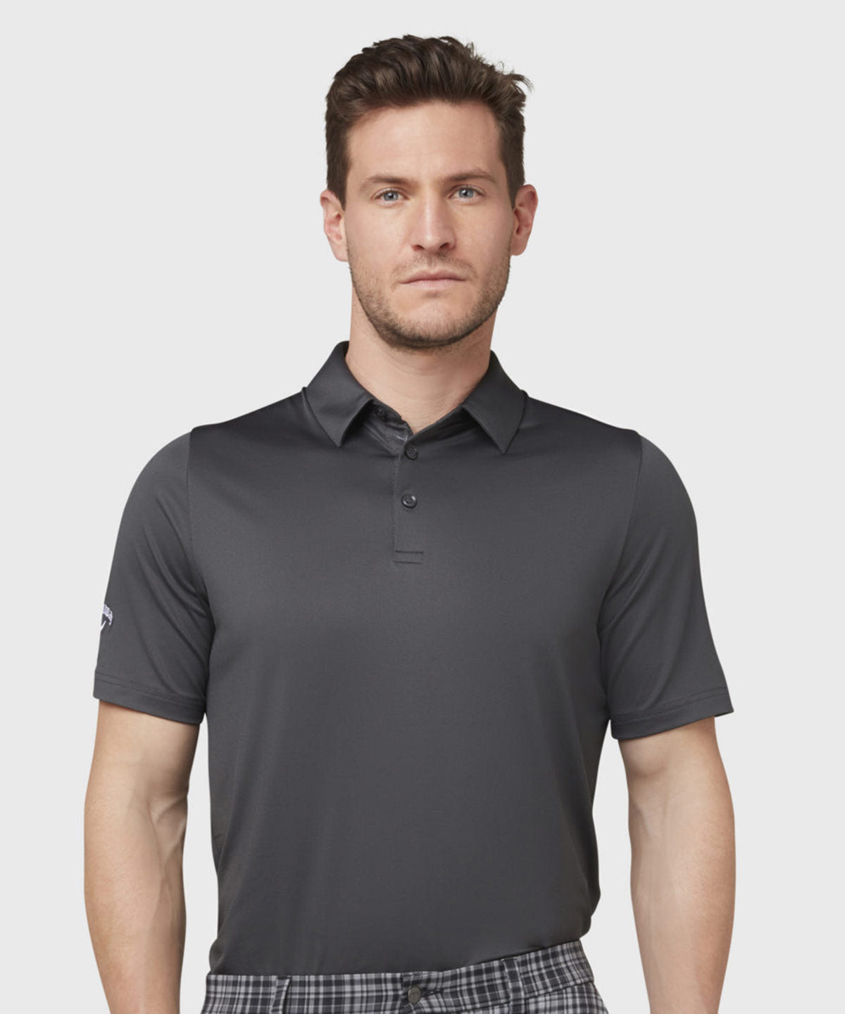 Swing Tech solid polo | bright white