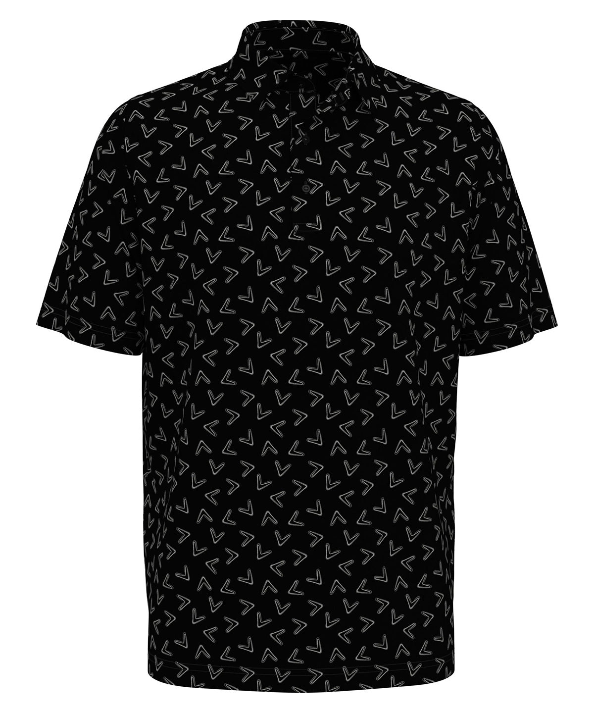 All-over large chev printed polo | caviar