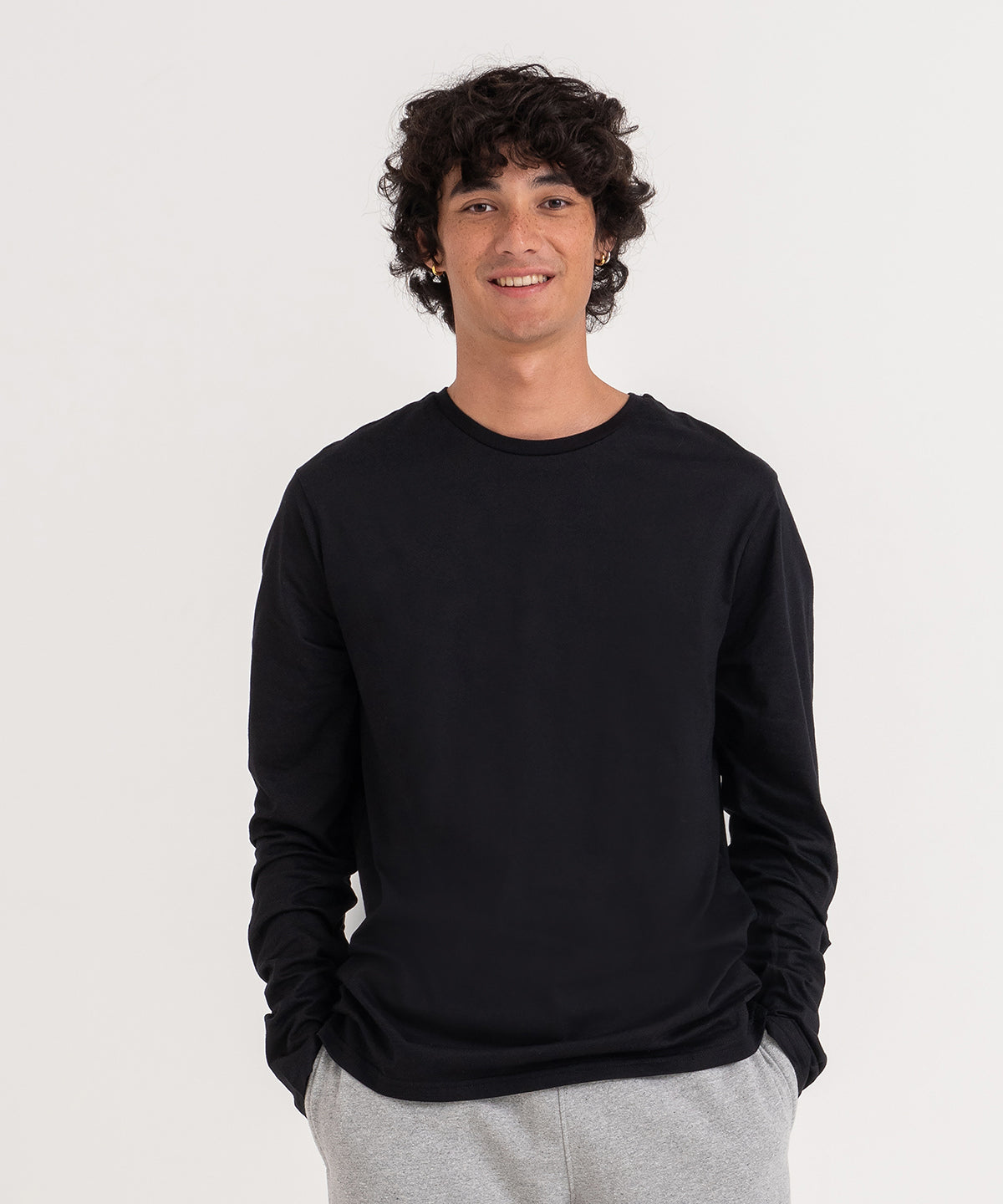 Erawan organic long-sleeve tee | jet black
