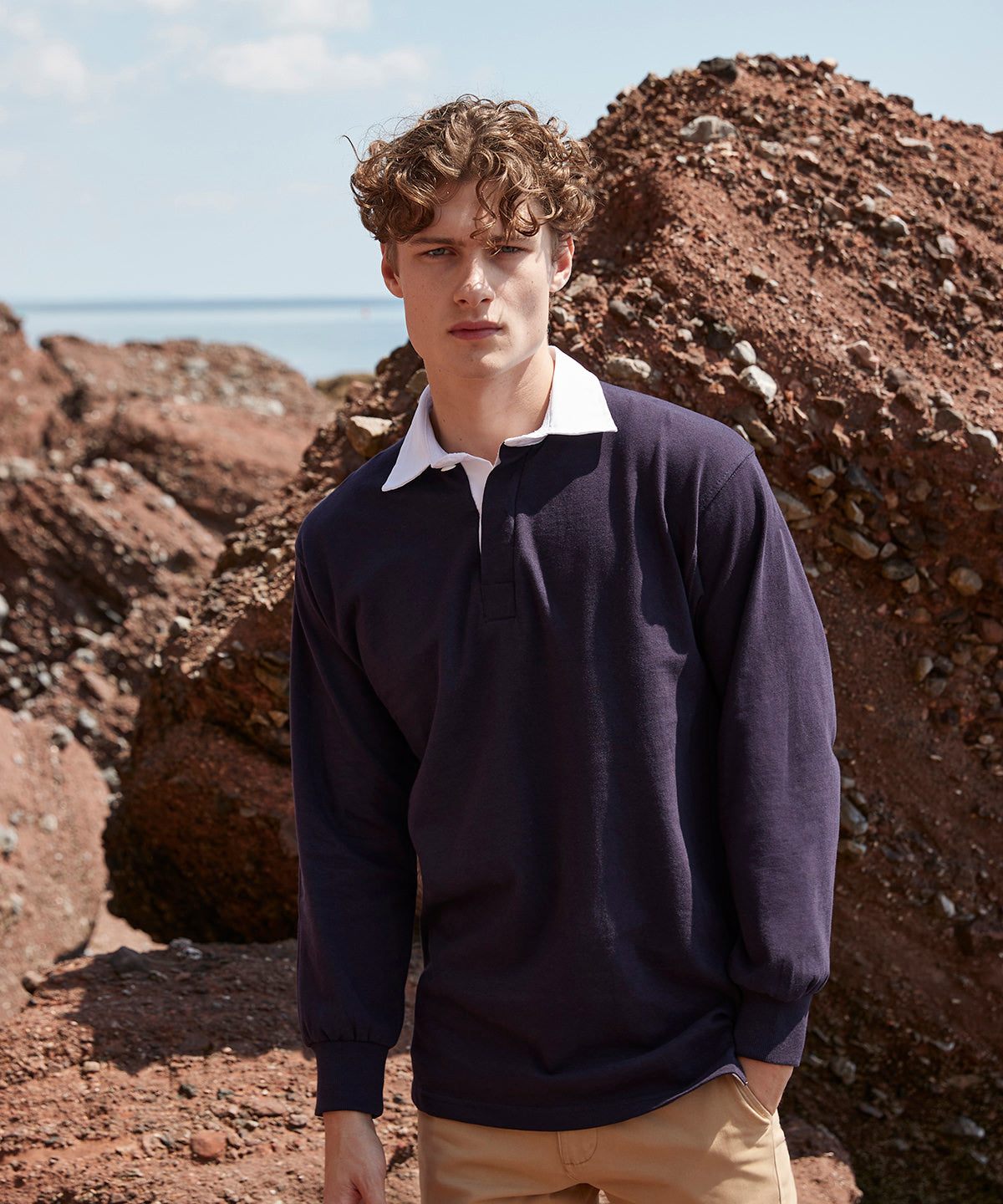 Long sleeve original rugby shirt | black