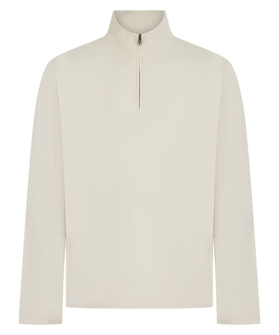 Premium piqu 1/4-zip top | natural