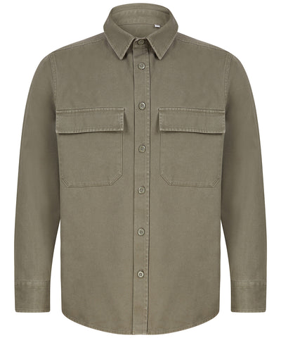 Drill overshirt | khaki