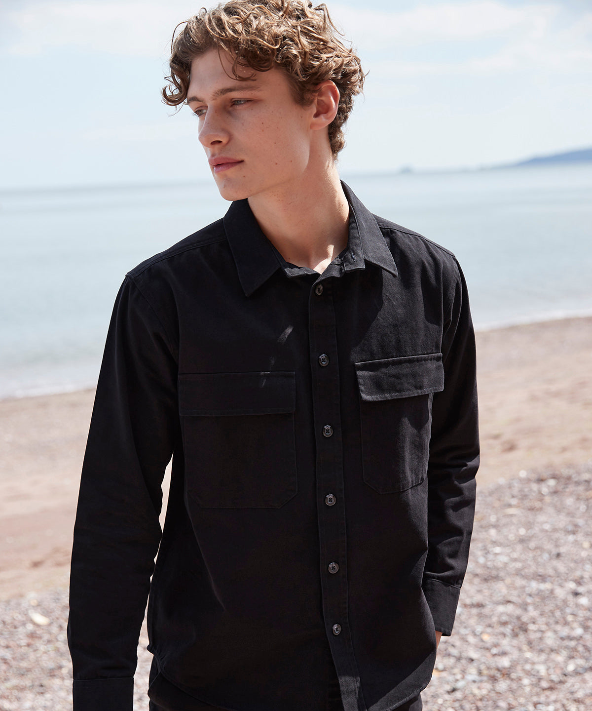 Drill overshirt | navy