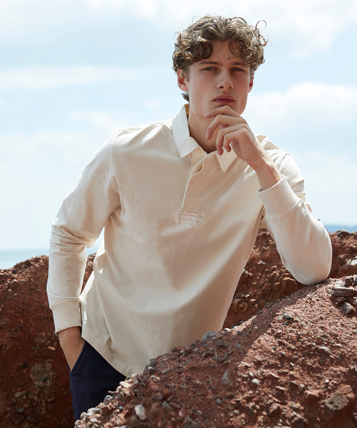 Premium superfit rugby shirt | navy