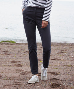 Womens stretch chinos | black