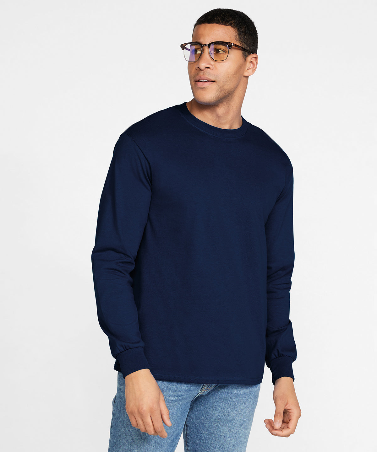 Ultra Cotton adult long sleeve t-shirt | black
