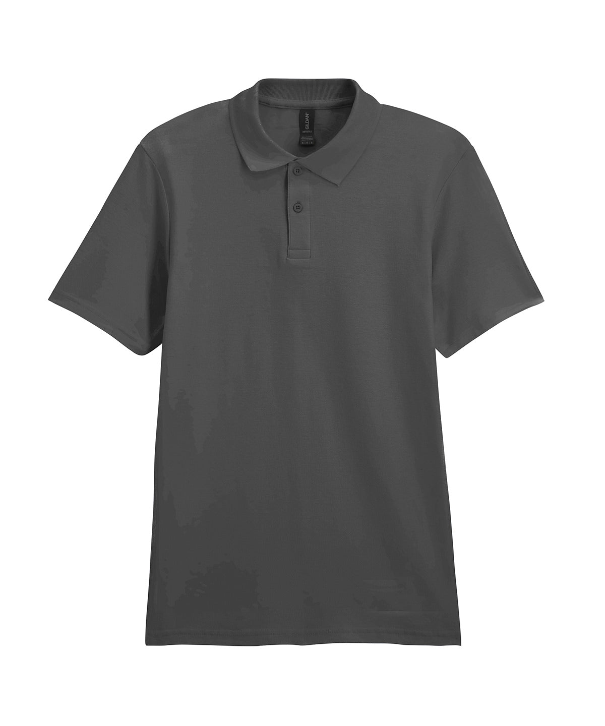 Softstyle adult double piqu polo | charcoal