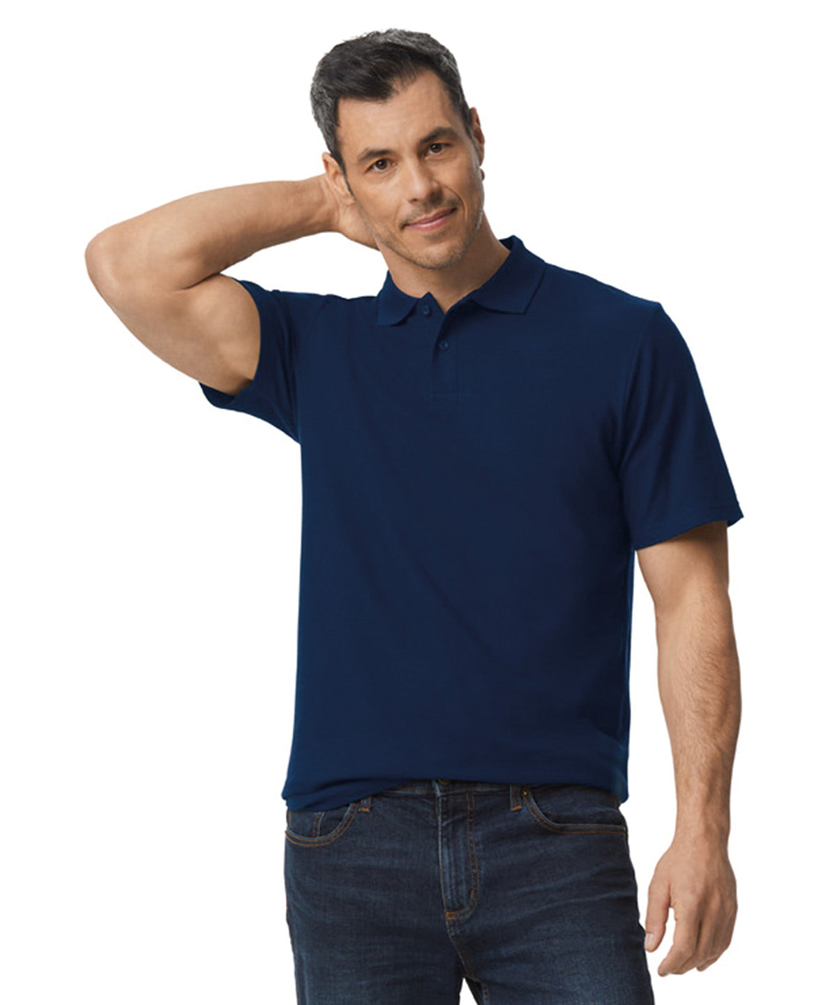 Softstyle adult double piqu polo | Light Blue