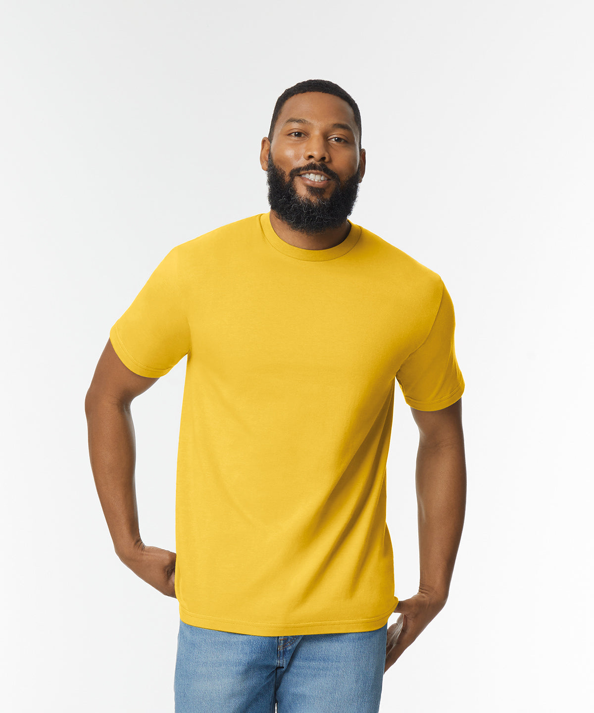 Softstyle midweight adult t-shirt | pitch black