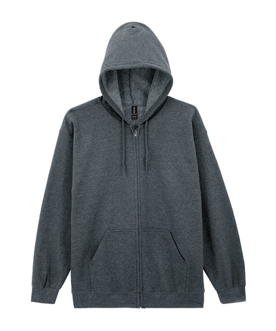 Heavy Blend  full zip hooded sweatshirt | dark heather