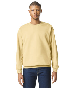 Softstyle midweight fleece adult crew neck | black