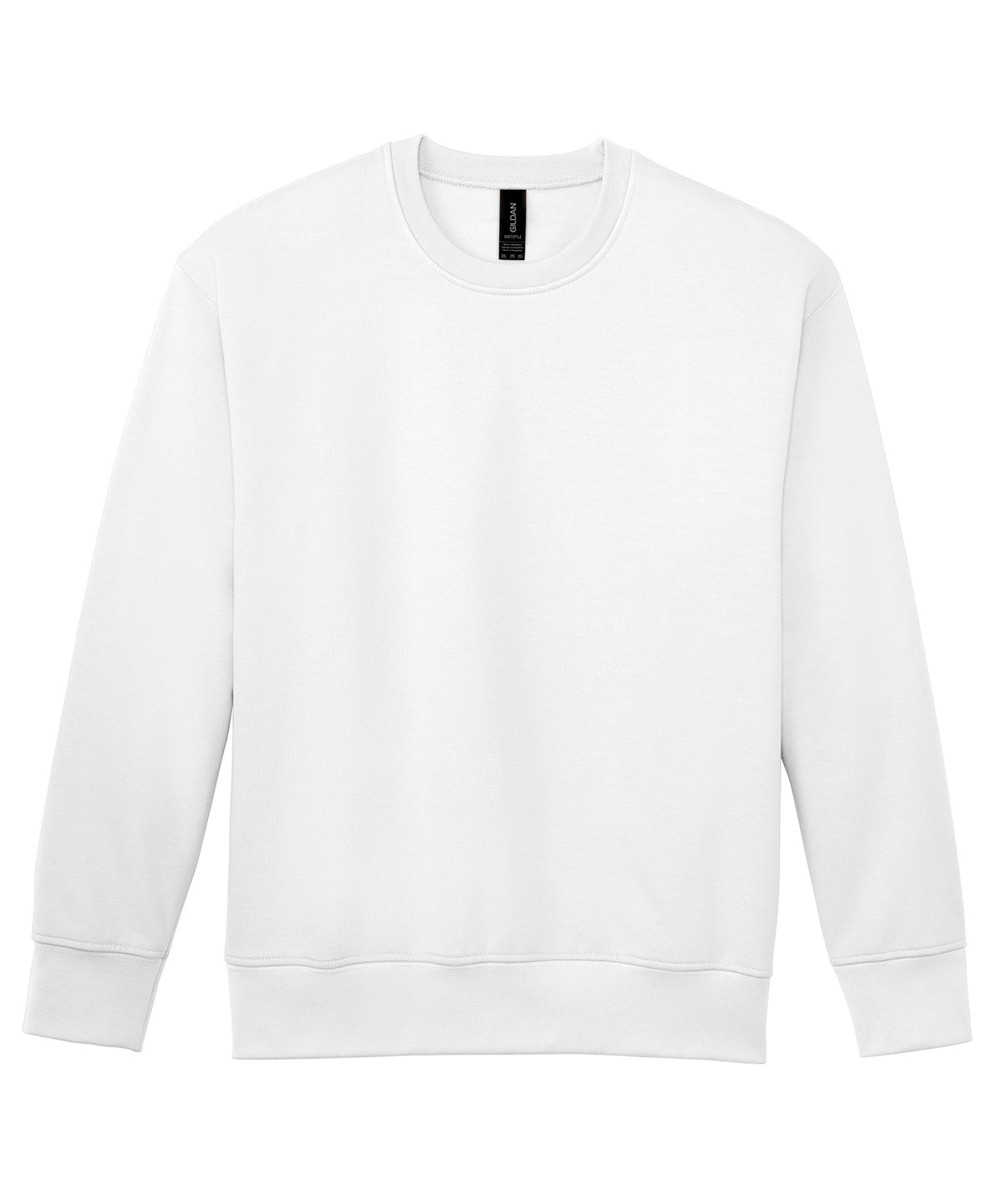 Softstyle midweight fleece adult crew neck | white
