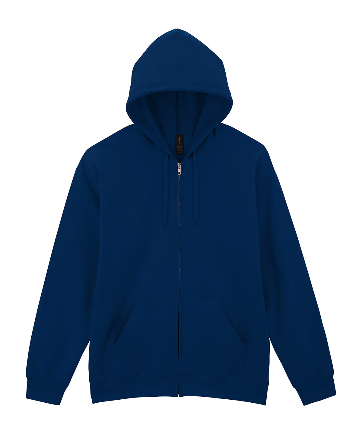 Softstyle midweight fleece adult full-zip hooded sweatshirt | navy