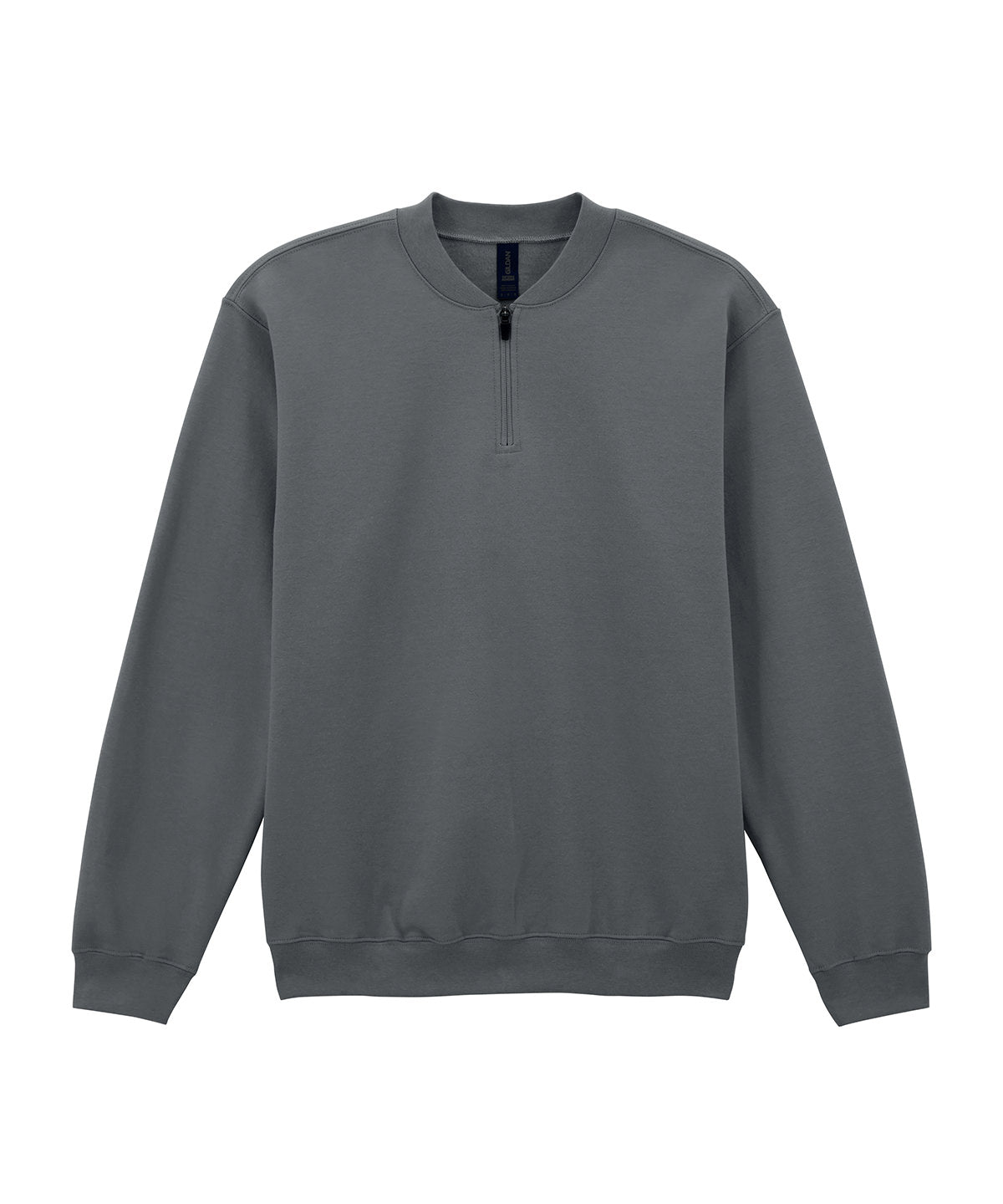 Softstyle midweight adult fleece 1/4-zip sweatshirt | charcoal