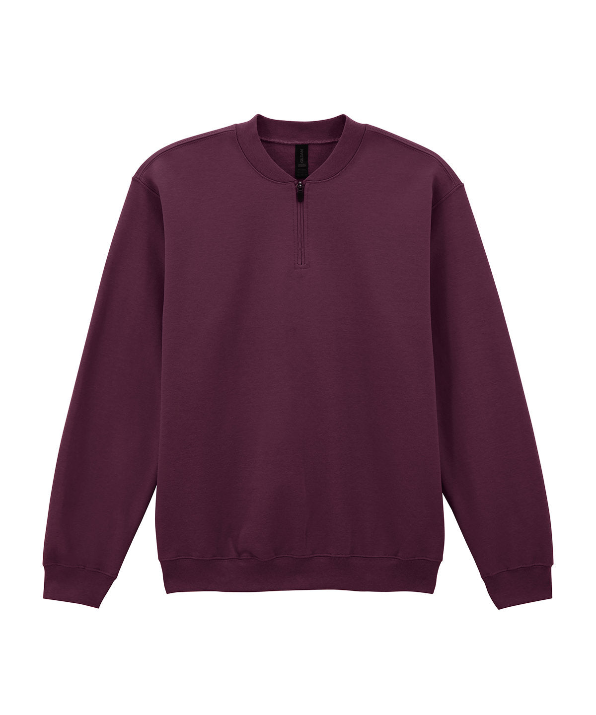 Softstyle midweight adult fleece 1/4-zip sweatshirt | maroon