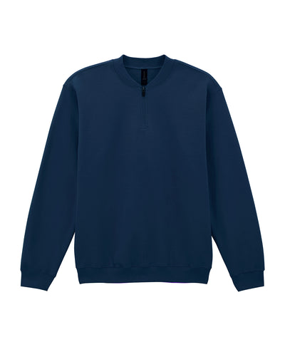 Softstyle midweight adult fleece 1/4-zip sweatshirt | navy