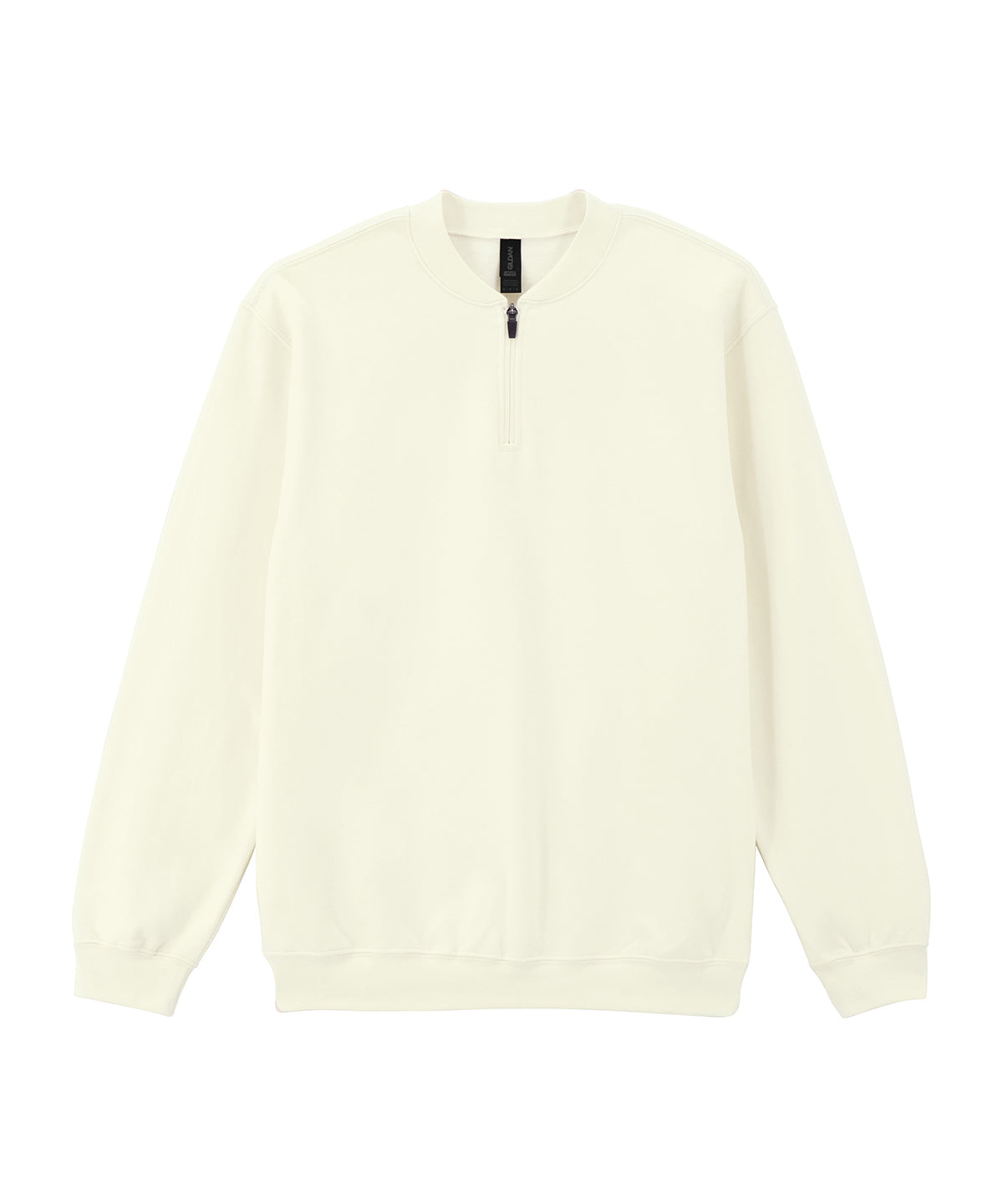 Softstyle midweight adult fleece 1/4-zip sweatshirt | off white