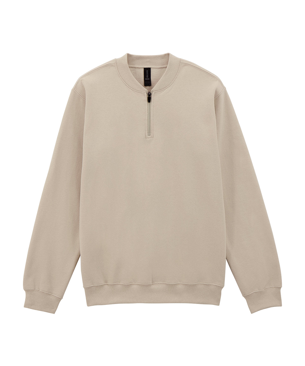 Softstyle midweight adult fleece 1/4-zip sweatshirt | sand