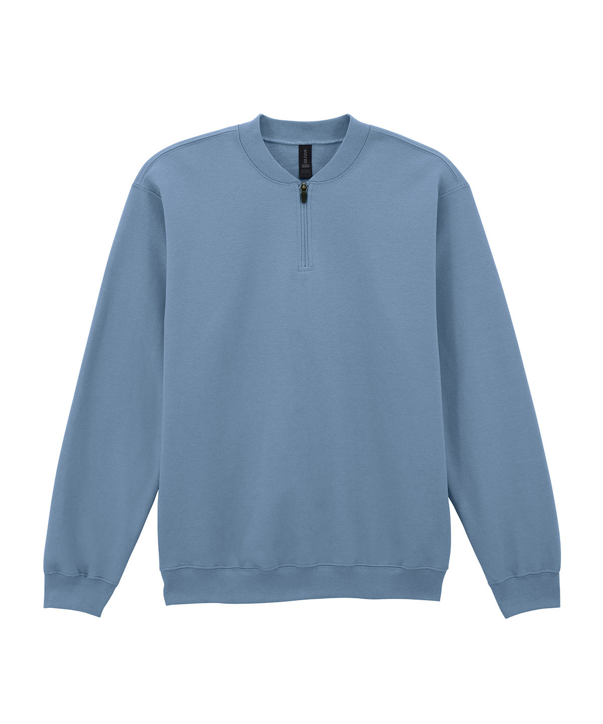 Softstyle midweight adult fleece 1/4-zip sweatshirt | stone blue