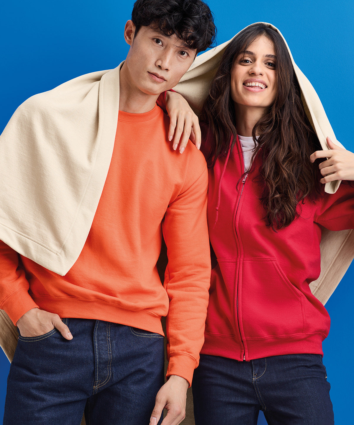 Heavy Blend fleece stadium blanket | sport grey