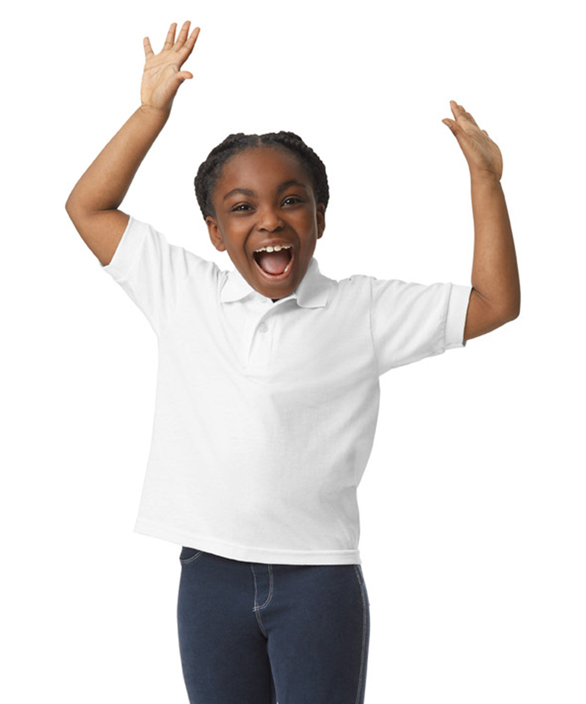 Kids DryBlend® Jersey knit polo | Black