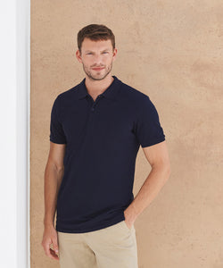 Micro-fine piqu polo shirt | black
