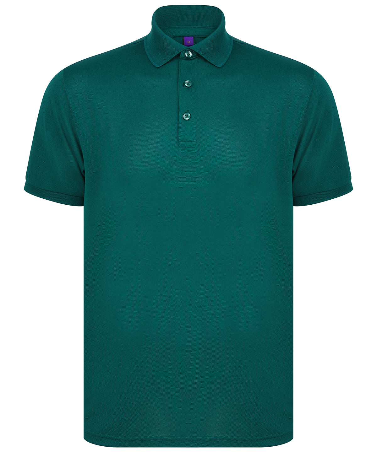Recycled polyester polo shirt | bottle green