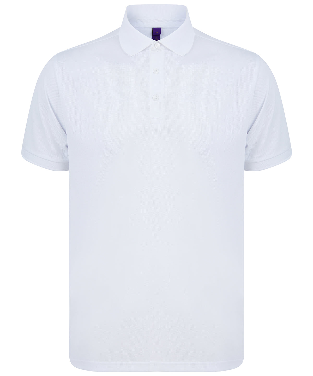 Recycled polyester polo shirt | white