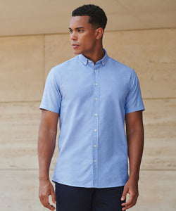 Modern short sleeve Oxford shirt | black