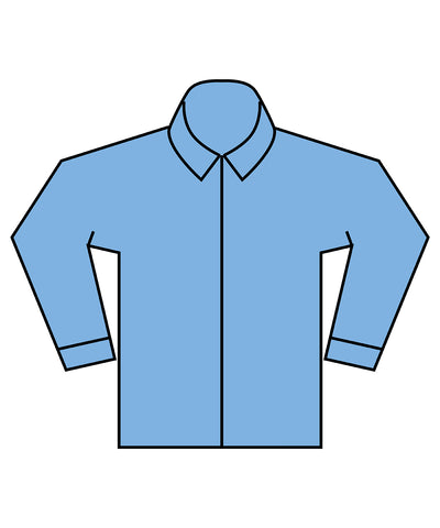 Womens long sleeve cotton-feel Coolplus® shirt | light blue
