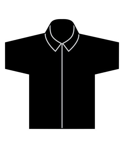 Short sleeve cotton-feel Coolplus® shirt | black