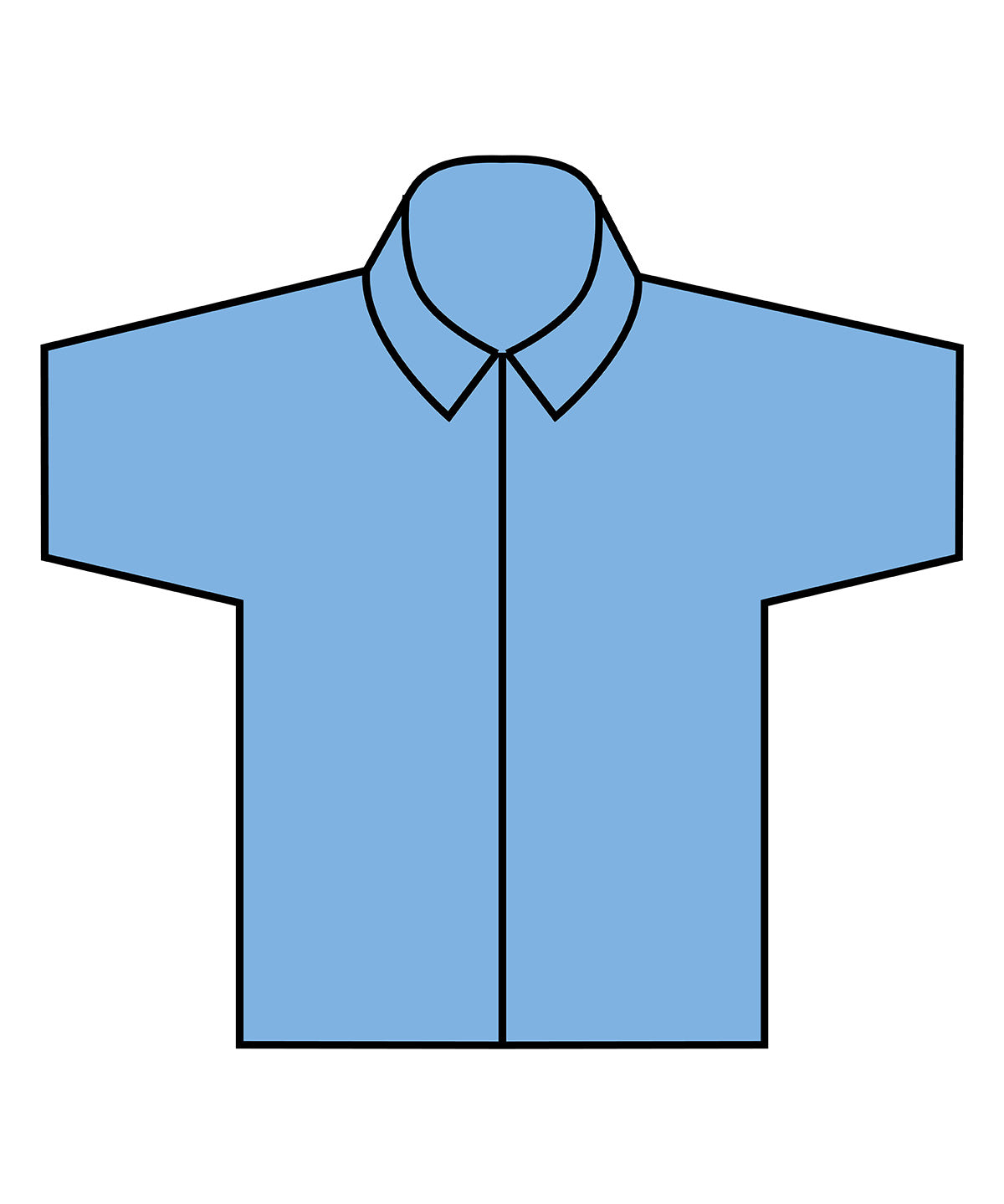 Short sleeve cotton-feel Coolplus® shirt | light blue