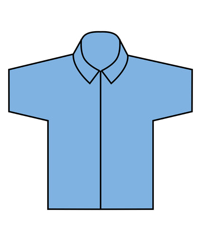 Short sleeve cotton-feel Coolplus® shirt | light blue