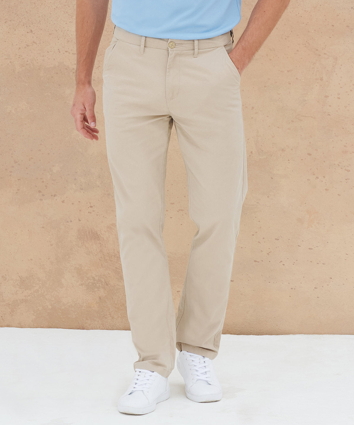Stretch chinos with flex waistband | black