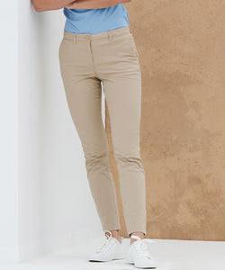 Womens stretch chinos | black