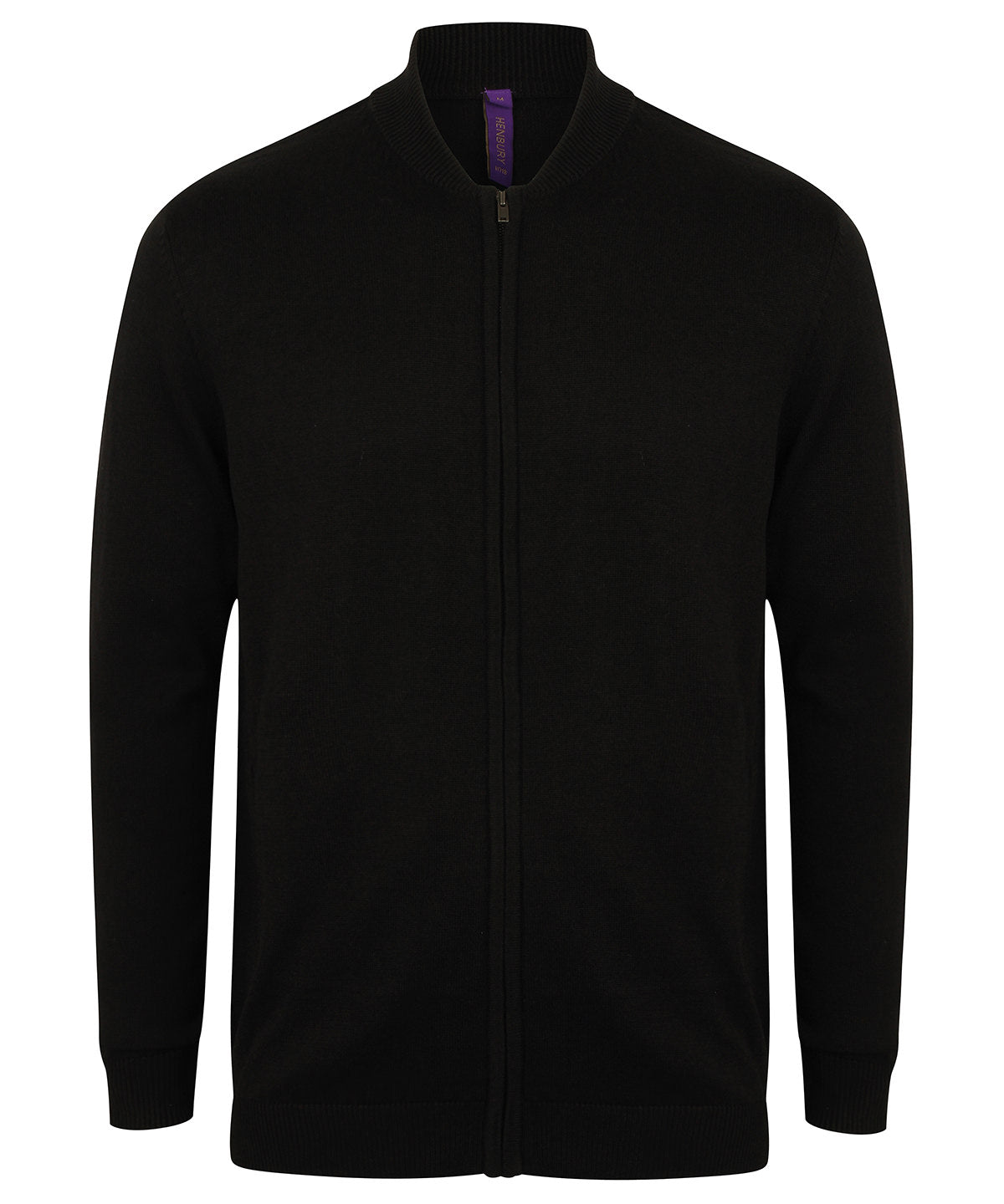 Unisex zip-through cardigan | black