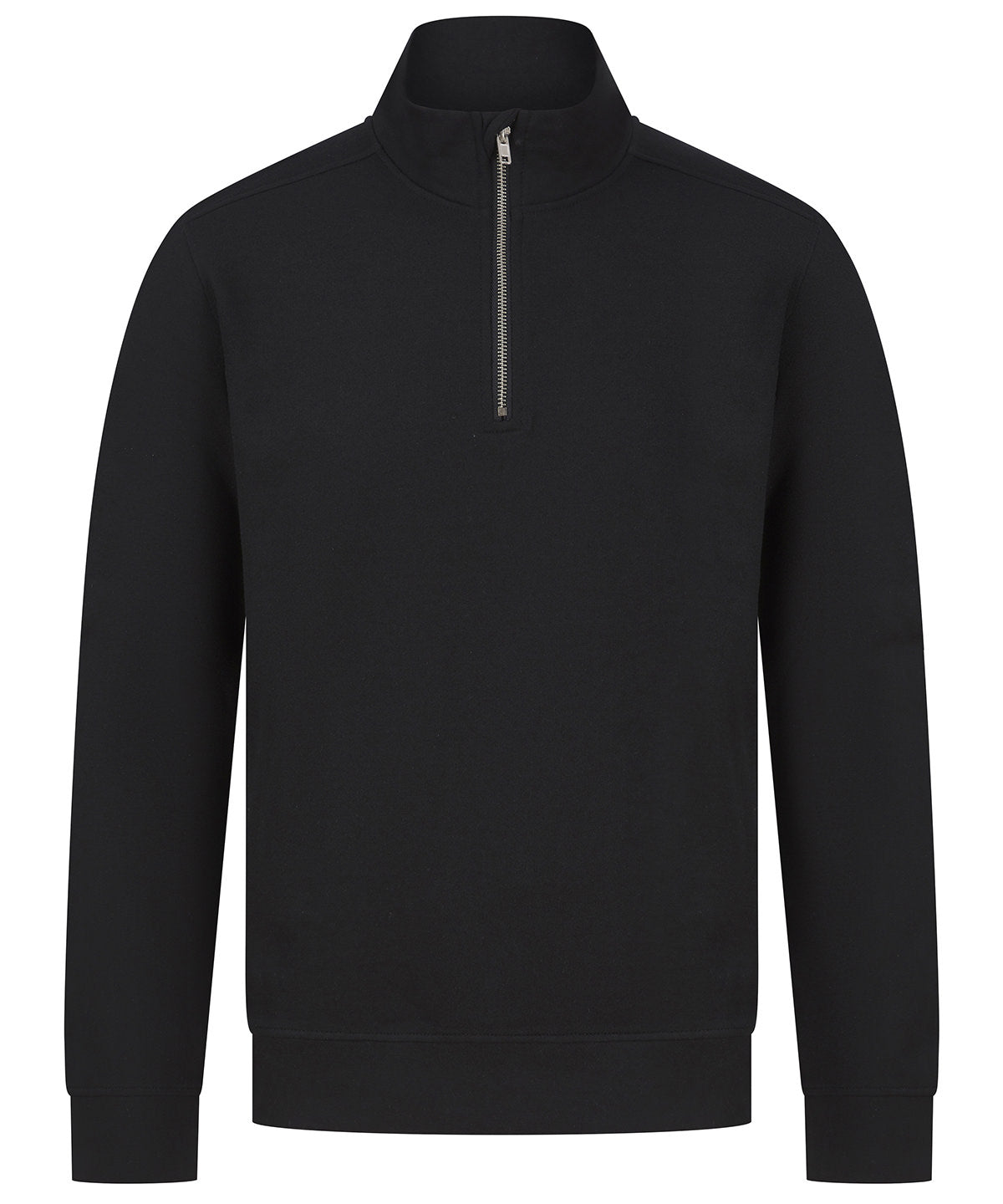 Unisex sustainable ¼-zip sweatshirt | Black