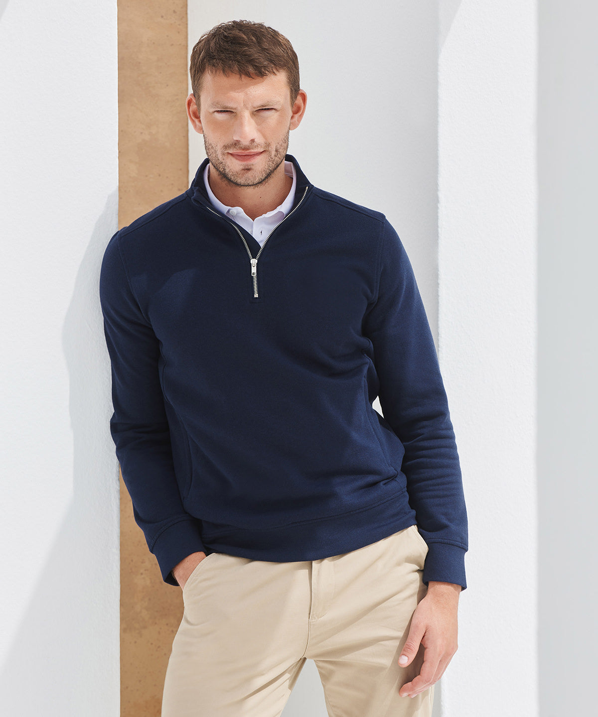 Unisex sustainable -zip sweatshirt | navy